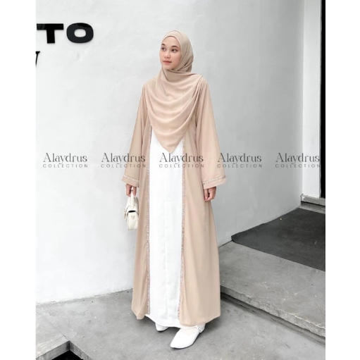 PRELOVED OUTER INNER SET ABAYA ALAYDRUS FREE PASHMINA