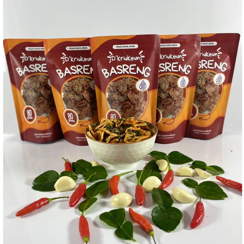 

[PAKET PEDAS JUMBO] 5 pcs Basreng Pedas Daun jeruk
