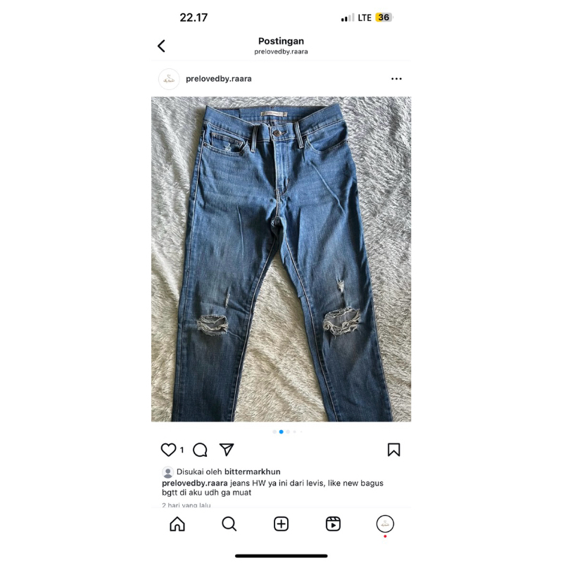 jeans ripped preloved