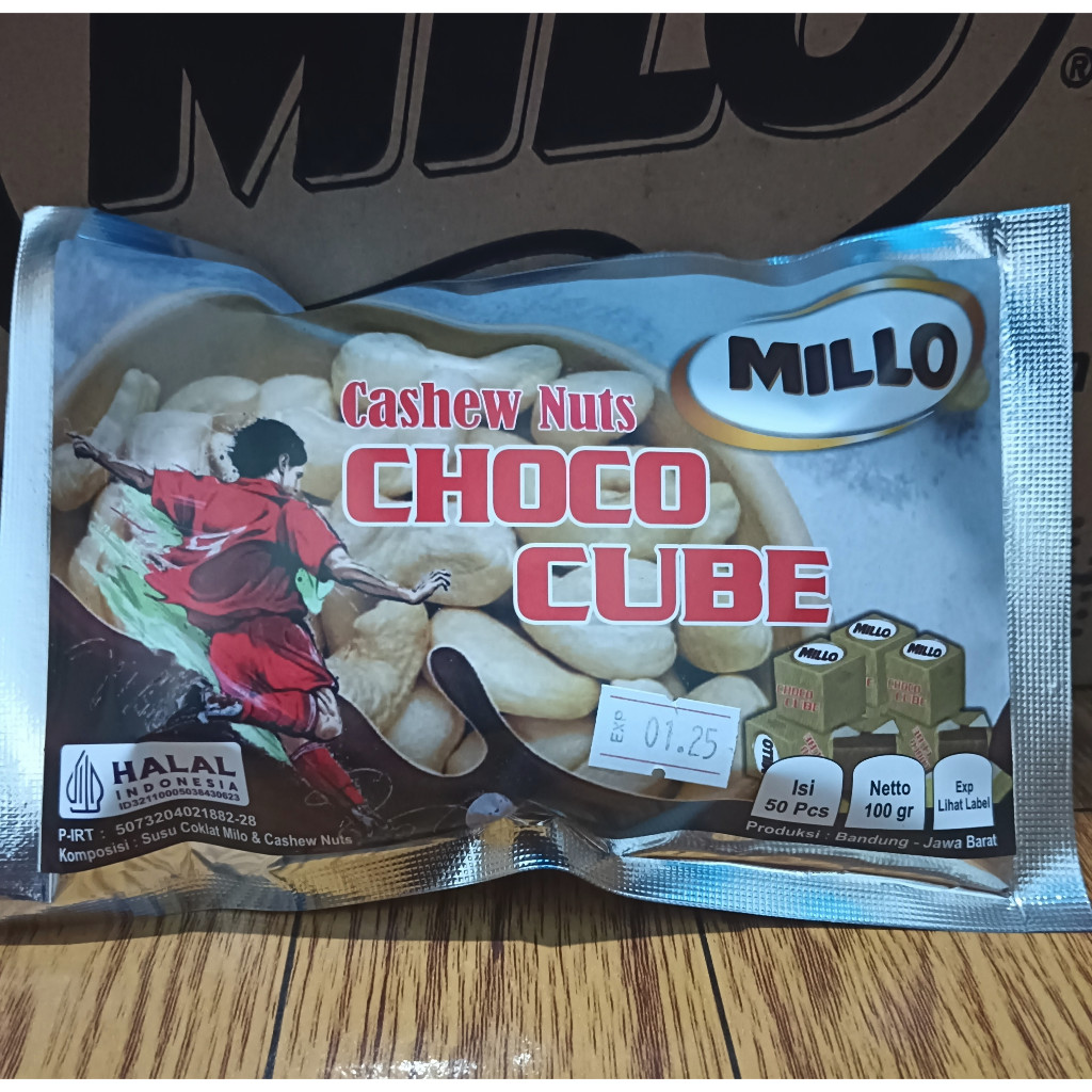 

Millo Cube Lokal Kacang Mede/CashewNuts 1 Pack (Isi 50 Cube)