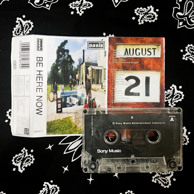 Kaset Pita Oasis Album Be Here Now