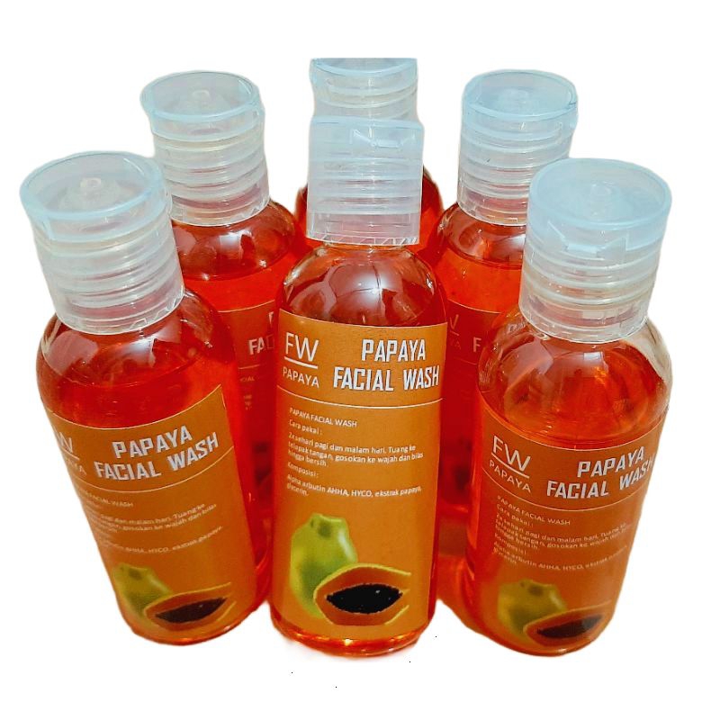 PROMO RDL | PAPAYA FACIAL WASH KENTAL | SABUN PEPAYA CAIR | SABUN WAJAH | SABUN MUKA | SABUN MULTIFU