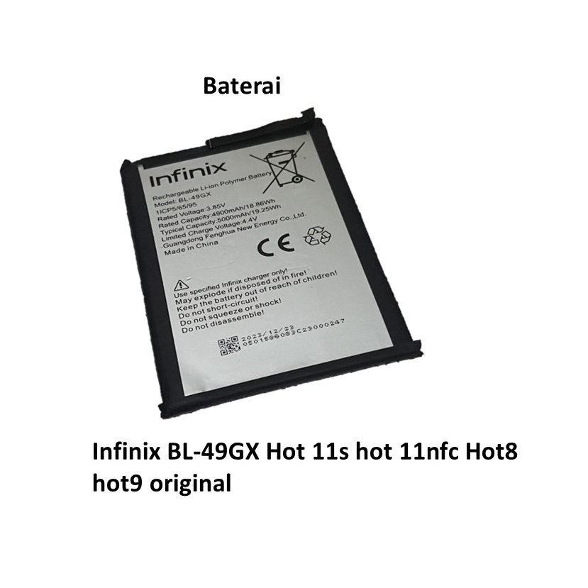 Baterai Infinix BL-49GX Hot 11s hot 11nfc Hot8 hot9 original