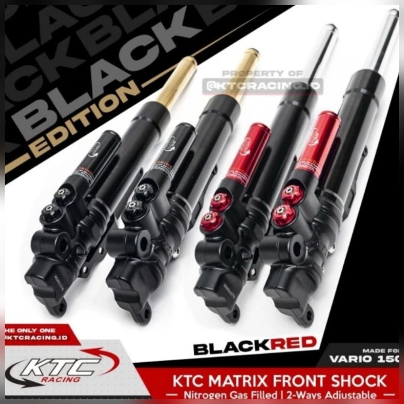 SHOCK DEPAN USD UPSIDE DOWN BEAT SCOOPY VARIO 125 150 KTC MATRIX/tabung shock depan ktc vario 150