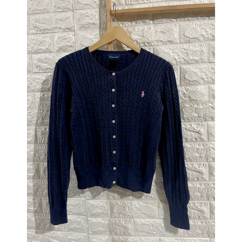 Polo Ralph Lauren Cardigan Kepang Navy