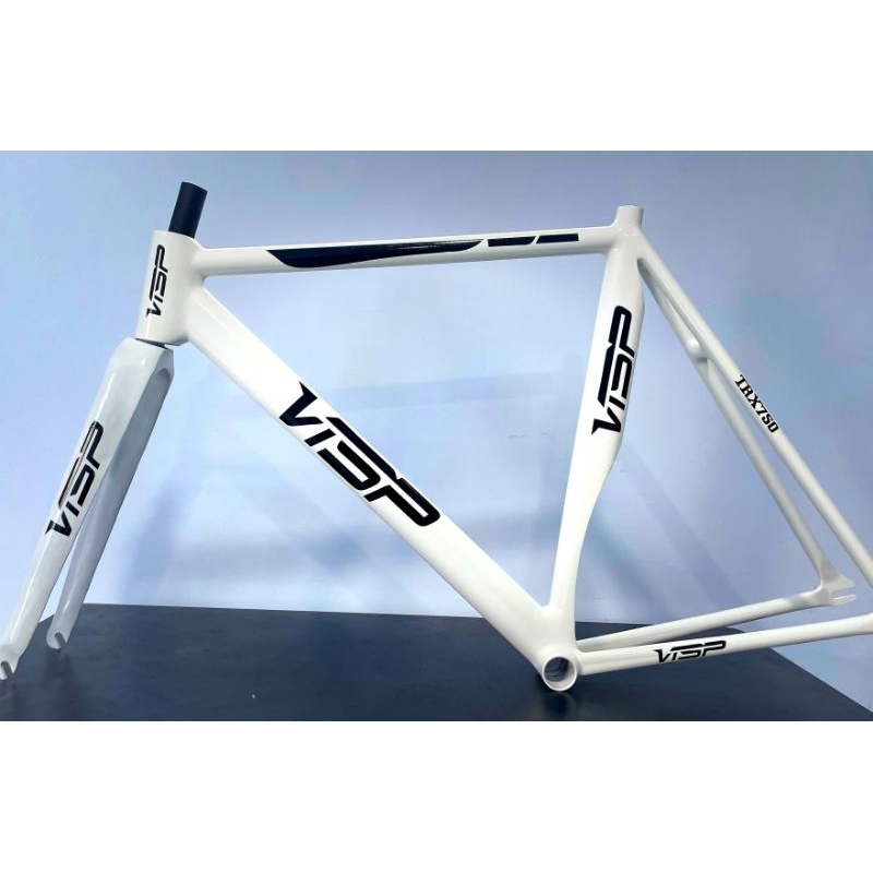 Frame & Fork Fixie Visp warna Putih Murah Meriah Siap Pakai ~ Warna Dan Ukuran Bisa Request Sesuai S