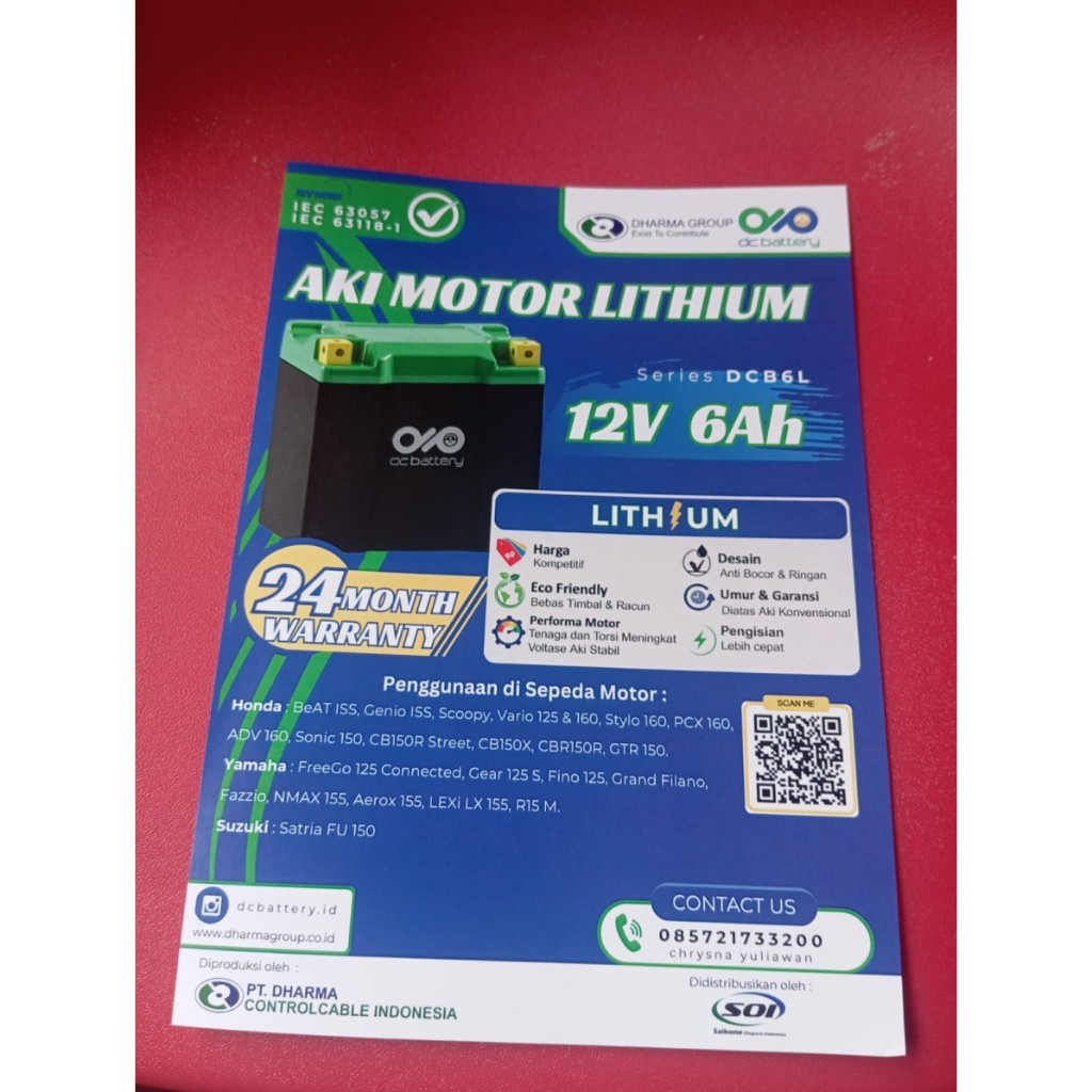 Brosur Aki Motor Lithium Dharma Group