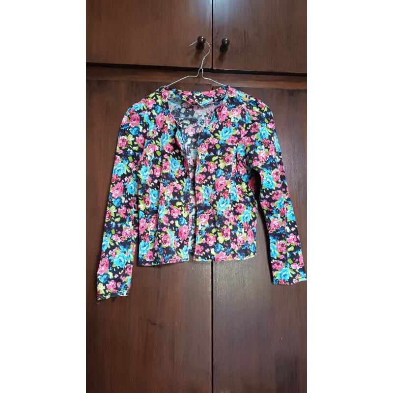 Preloved Blazer floral,baju atasan wanita second,blazer second