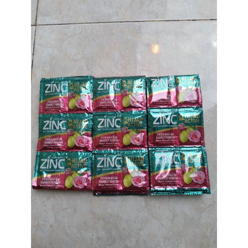 3 renceng shp zinc sachet hijab pink = 36 pcs
