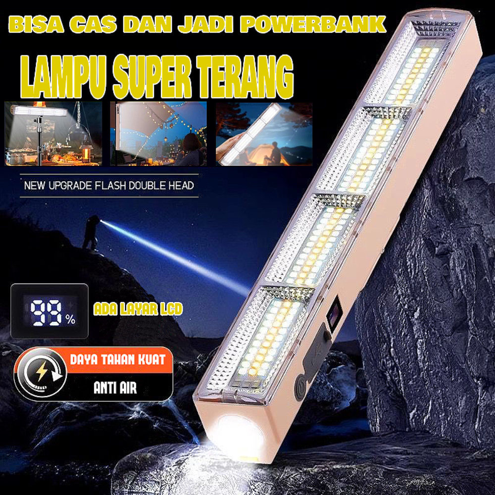 Lampu Led Super Terang Senter Strobo Charger Usb