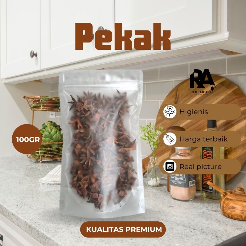 

Pekak / Star anise / bunga lawang / Rempah Asli Indonesia