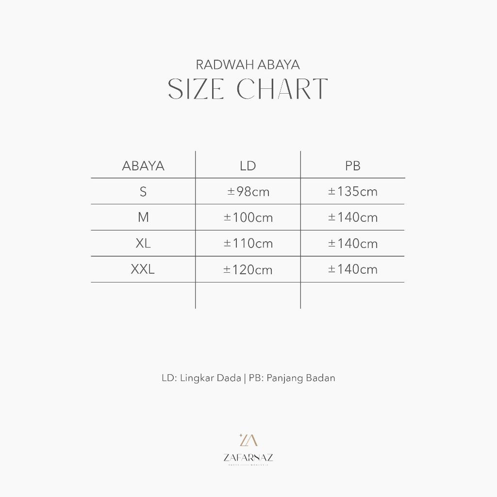 premium zafarnaz radwah series abaya wanita muslim mewah simple syari remaja dress hitam