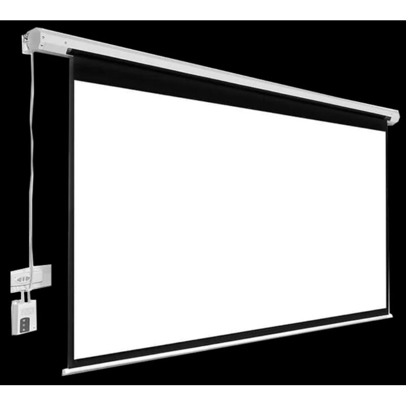 Screen Projector 120 inch Motorized / Layar Proyektor Elektrik 120 inch