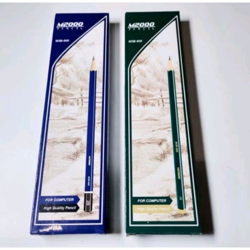 

1 Pack(12 pcs) pensil MZ00 warna hijau/Biru Pensil murah