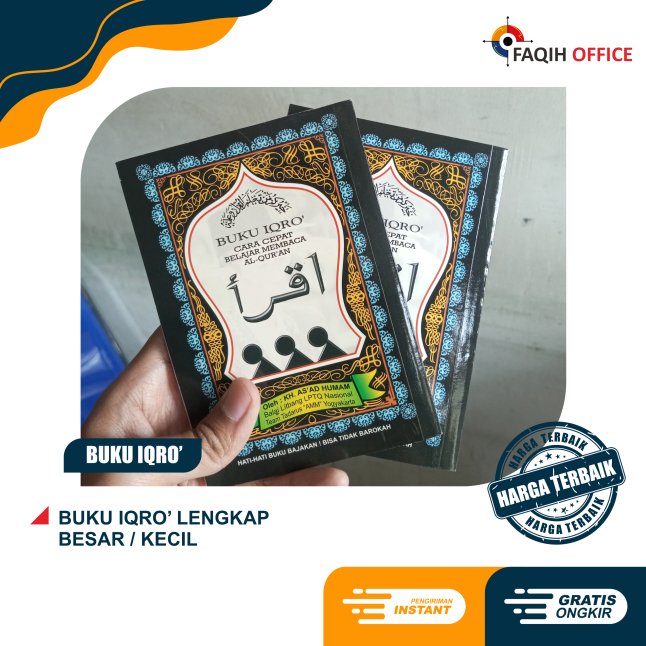 Buku Iqro' lengkap ukuran besar - kecil