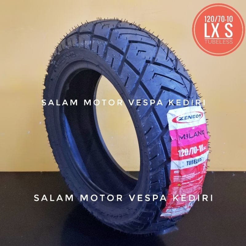ban vespa zeneos 120 / 70 - 10 vespa Lx S ban belakang vespa matic