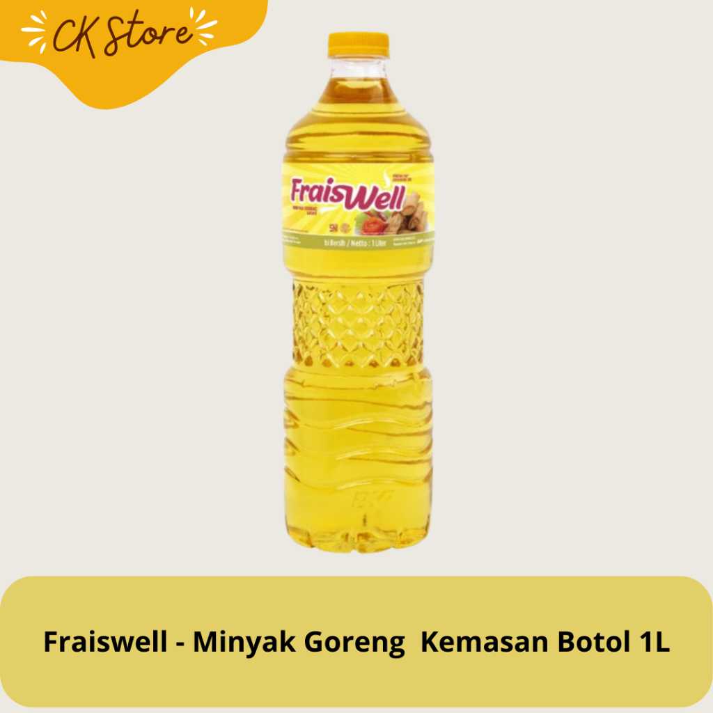 

Fraiswell Minyak Goreng Kemasan Botol 1L - Frais Well 1 Liter Kemasan Botol