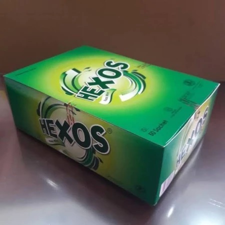 

( Pertoples/Perbox isi 50) HEXOS Mint Permen Pelega Tenggorokan