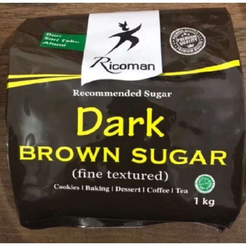 

BROWN SUGAR DARK RICOMAN KEMASAN 1KG
