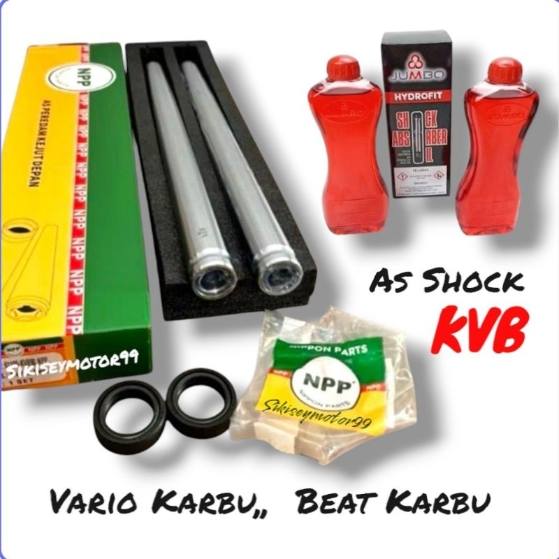 AS SHOCK VARIO KARBU BEAT KARBU + SIL SHOCK + OLI SHOCK (1pasang) Original NPP 61100-KVB90