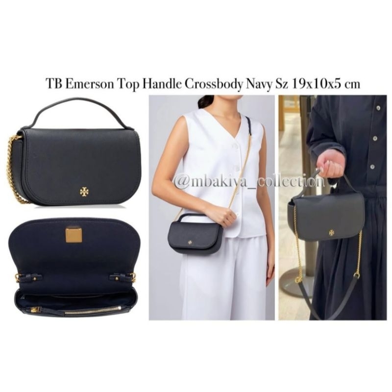 TB Emerson Top Handle Crossbody Navy