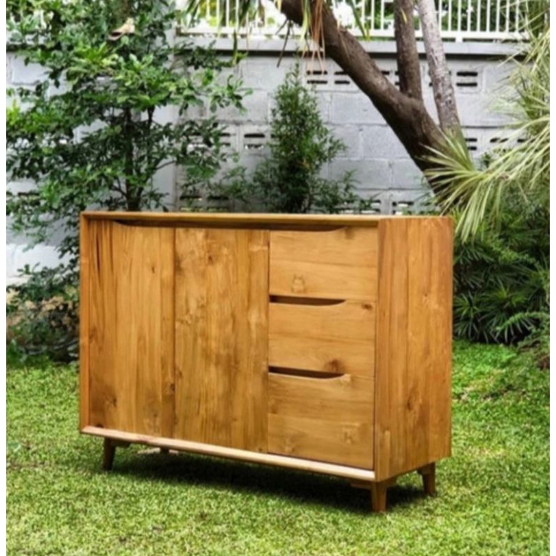 Buffet jati minimalis bufet jati buffet jati solid 120x40x100cm