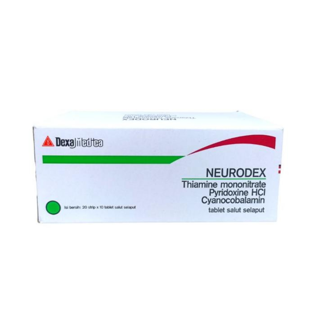 [1 BOX] Neurodex Strip isi 20 Strip - Vitamin Saraf Untuk Kebas dan Kesemutan