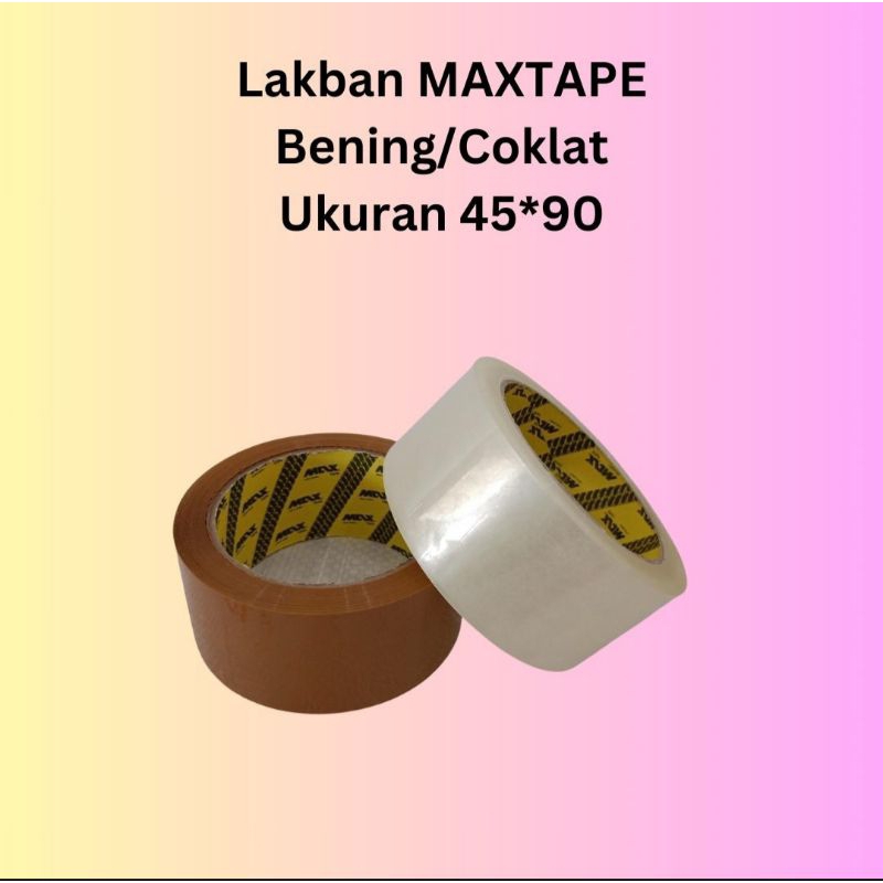 

lakban bening/coklat maxtape
