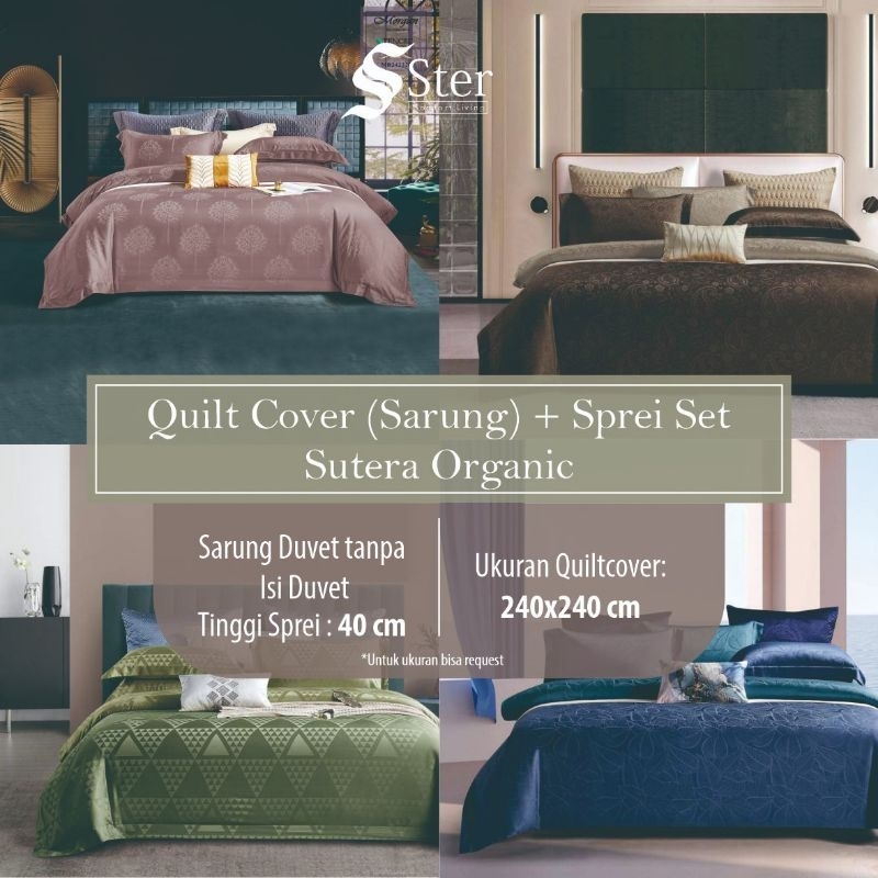 Sprei set + Sarung Duvet (tanpa isi duvet /inner duvet)