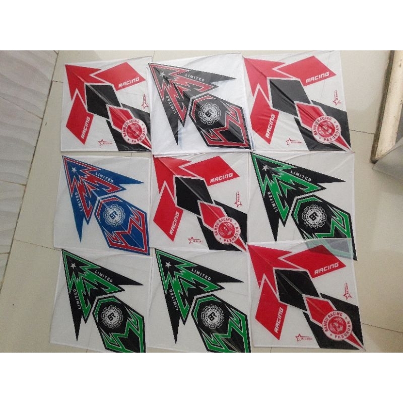 Layangan super 2 warna isi 50 pcs