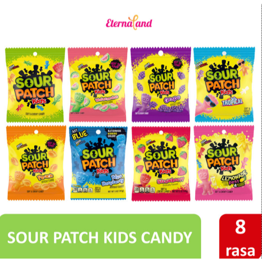 

Sour Patch Kids Bags Soft & Chewy - permen sour patch impor usa