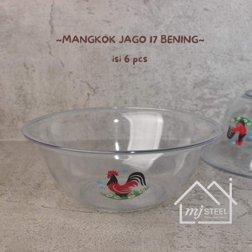 (ISI 6 PCS) MANGKOK MAKAN/MANGKOK 1717 AYAM JAGO BENING TEBAL