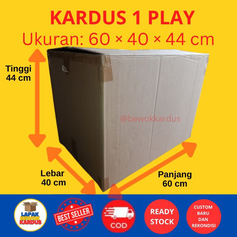 

kardus 60 × 40 × 44 cm, 1 wall/1 play