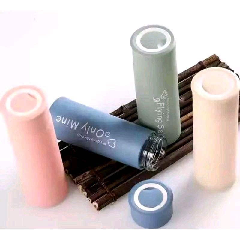Botol Minum Gemoy /Botol Minum My zone / Tumbler kaca 450ml