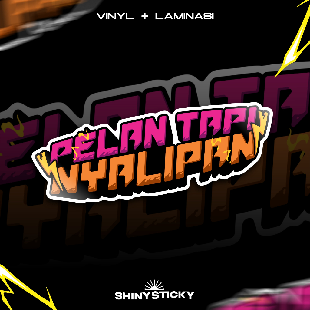 

STIKER STICKER RACING BY SHINYSTICKY ANTI AIR TINGGAL TEMPEL