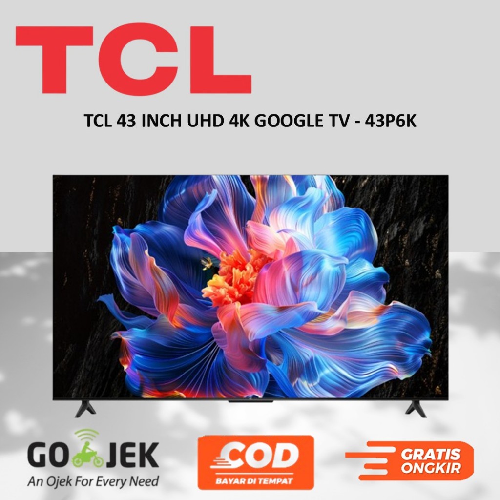 TCL 43 INCH UHD 4K GOOGLE TV - 43P6K
