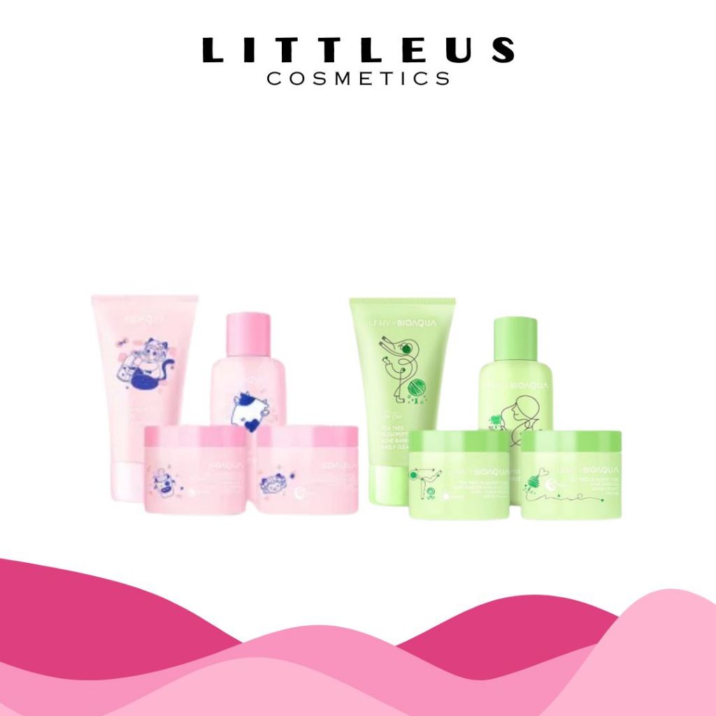 LITTLEUS BIOAQUA MILK NIACINAMIDE SET GLOWING & WHITENING