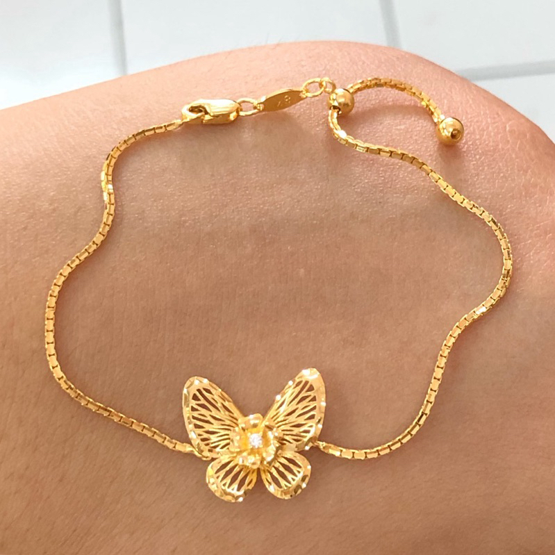 MA9- GELANG SERUT ITALY KUPU 2.18GR KADAR 375 PANJANG 15-19CM UBS