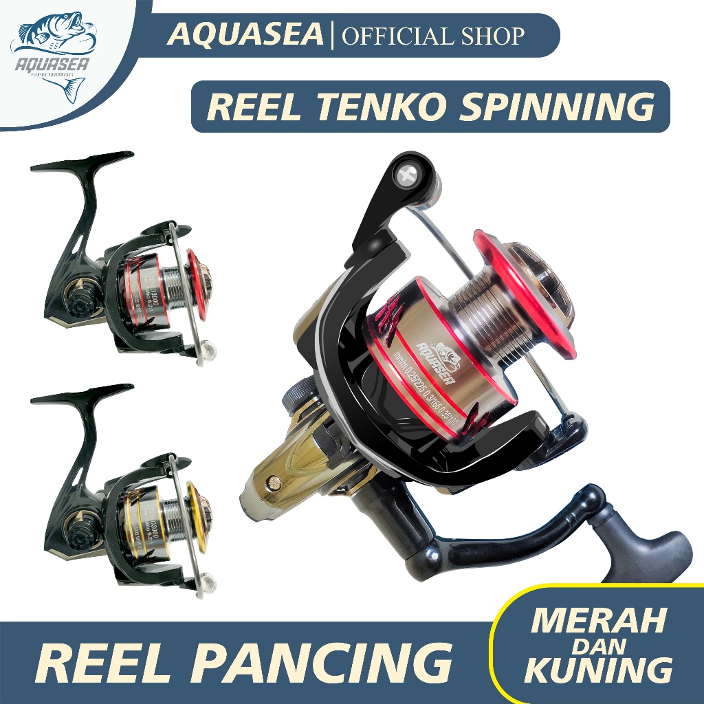 AQUASEA Reel Pancing Tenko Spinning Katrol Kerekan Aluminium Reel Fishing