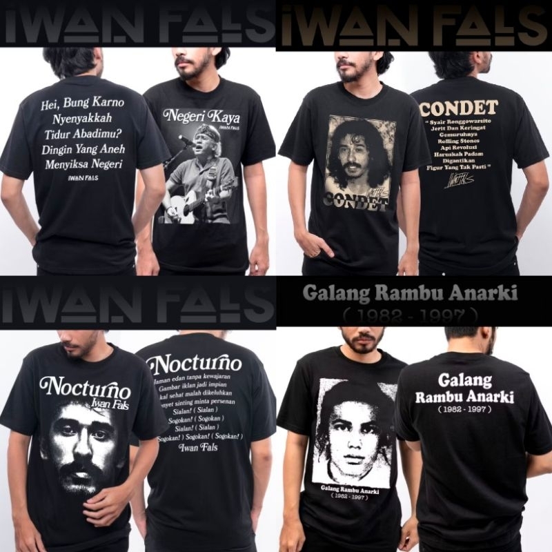 Kaos Iwan Fals - Kaos Band - Kaos Fals mania - Iwan Fals