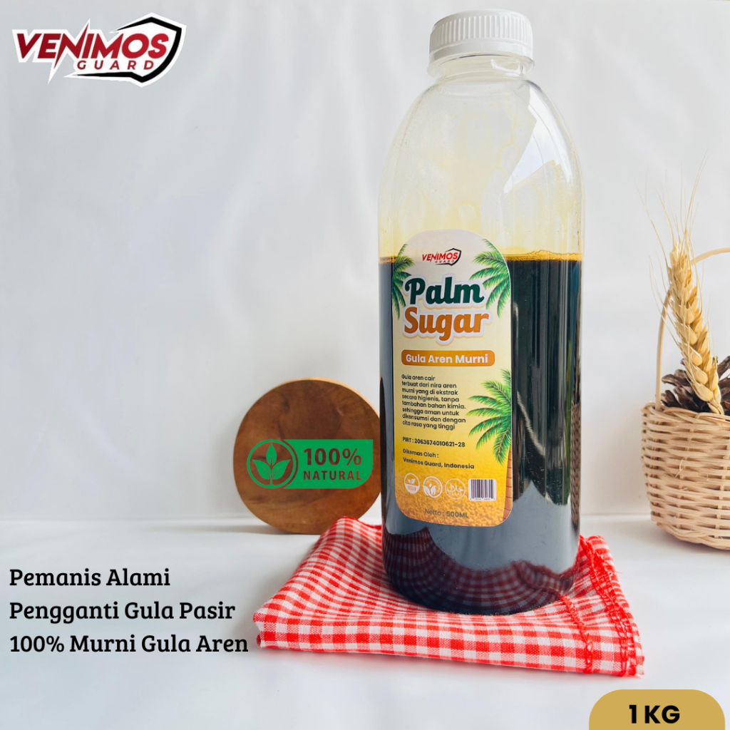 

VENIMOS Gula Aren Cair / Liquid Palm Sugar 1 Kg - 100% Asli