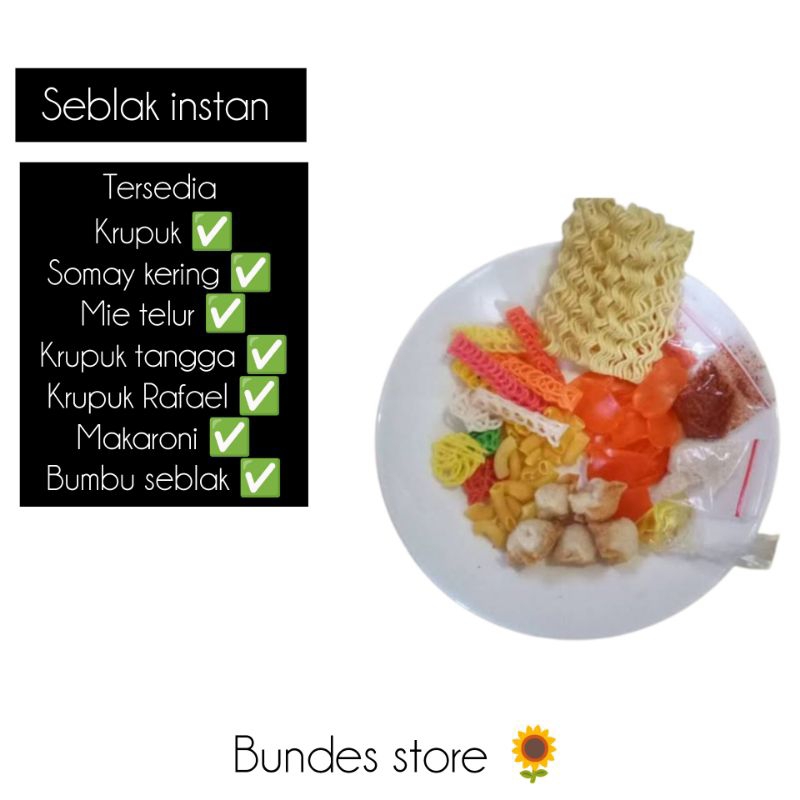 Seblak instan / seblak instan enak poll / seblak instan murah