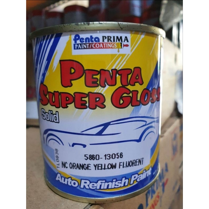 CAT PENTA SUPER GLOSS SOLID NC ORANGE YELLOW FLUORENCENT / STABILO KUNING ORANGE / ISI 200 GRAM / CA
