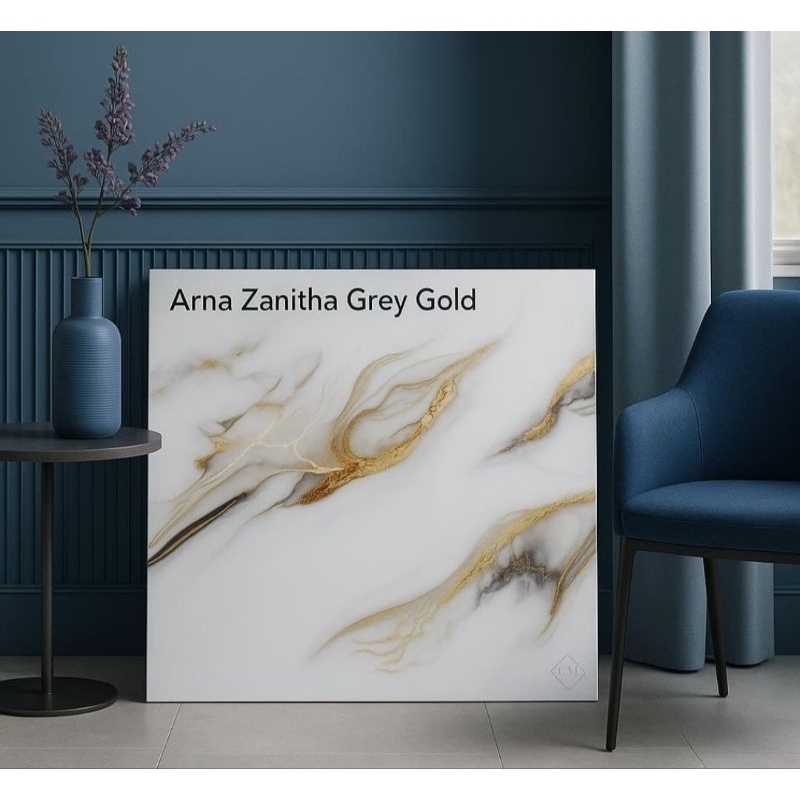 granit keramik lantai 60x60 motif marmer arna ZANITHA grey glossy