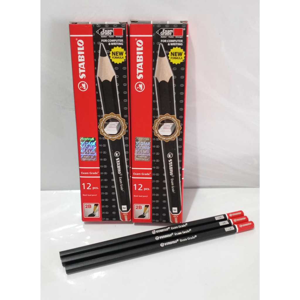 

Pensil Stabilo 2B Exam Grade 1 Lusin (12 pcs)