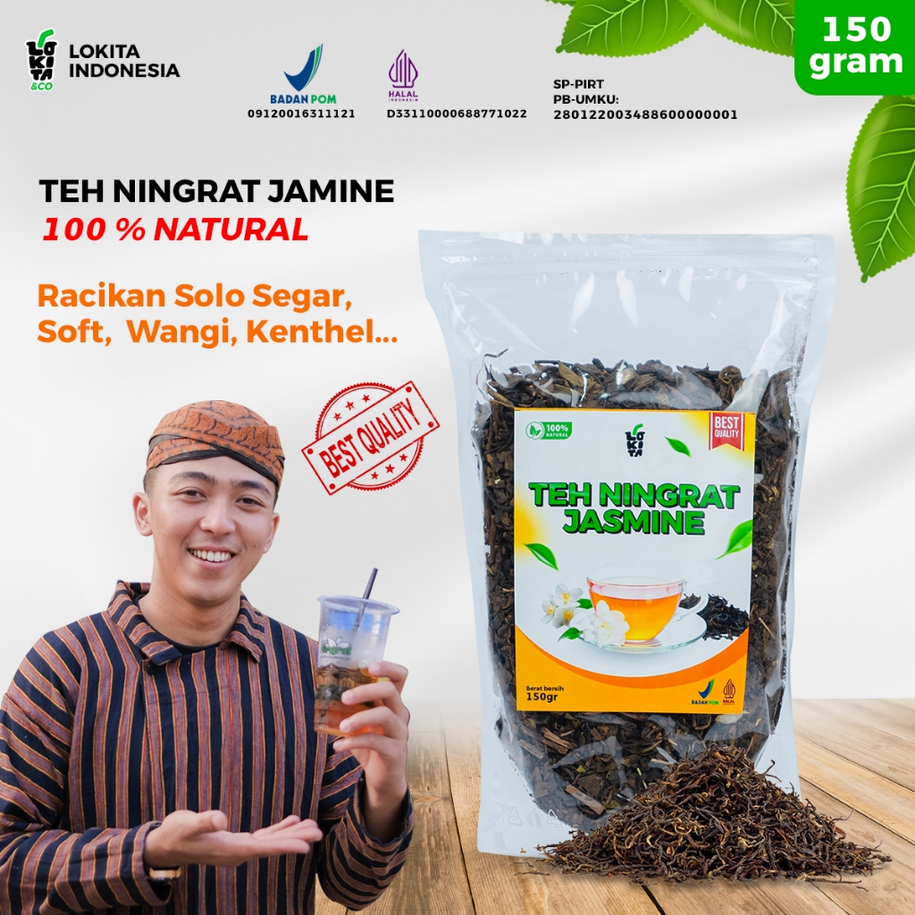 

LOKITA - Racikan Teh Solo jasmine Asli 150gram kenthel sepet wangi