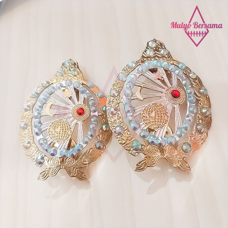 Pin Logo Keraton Surakarta Logam Pin Bros Keraton Solo Baru - Mulyo Bersama