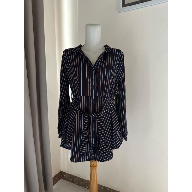 

preloved kemeja salur ada belt (sudah +admin)