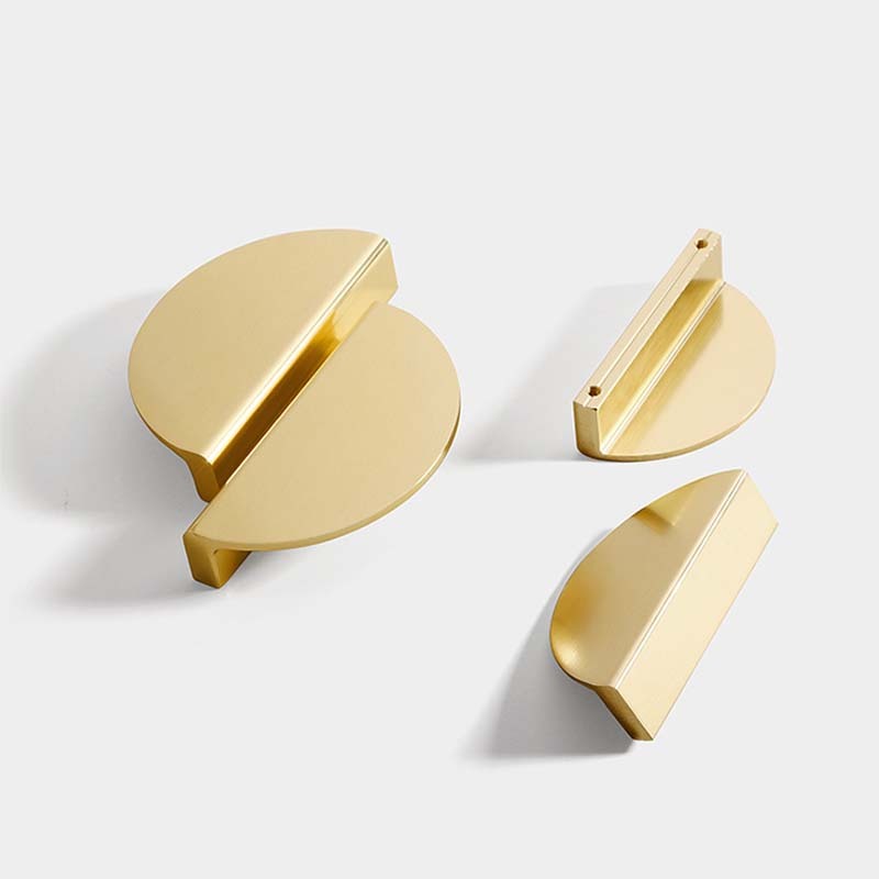 Terangbenderang_ Tarikan Laci Minimalis Handle Tarikan Laci Semi Circular Tarikan Lemari Gold Drawer