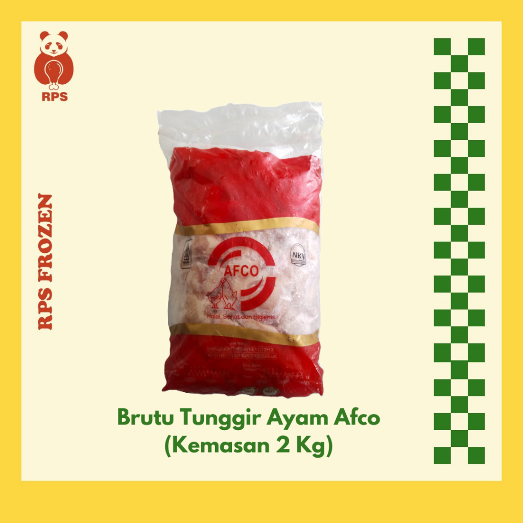 

Brutu Tunggir Ayam Afco 2 Kg, Brutu Tunggir Ayam Afco 1 Kg